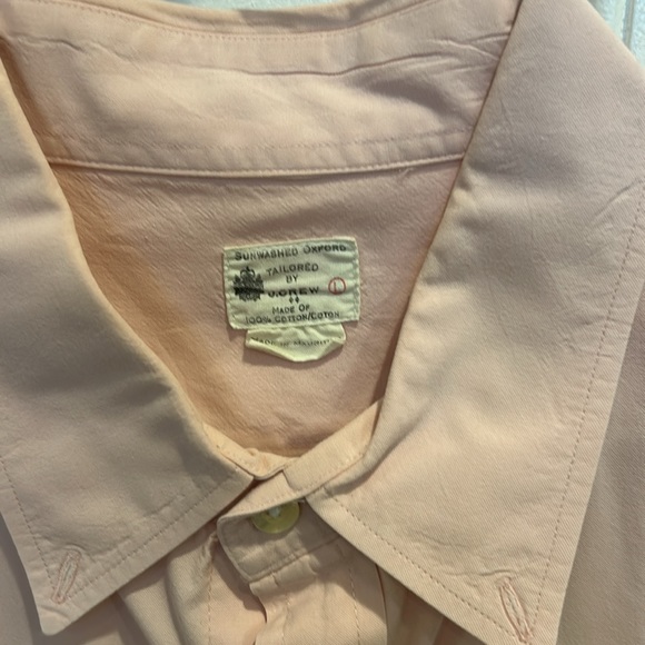 JCREW MENS SUNWASHED OXFORD. large, pink. - Picture 3 of 3